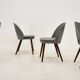 Ensemble de quatre chaises de salle à manger Antonin Suman des années 1960, Tchécoslovaquie