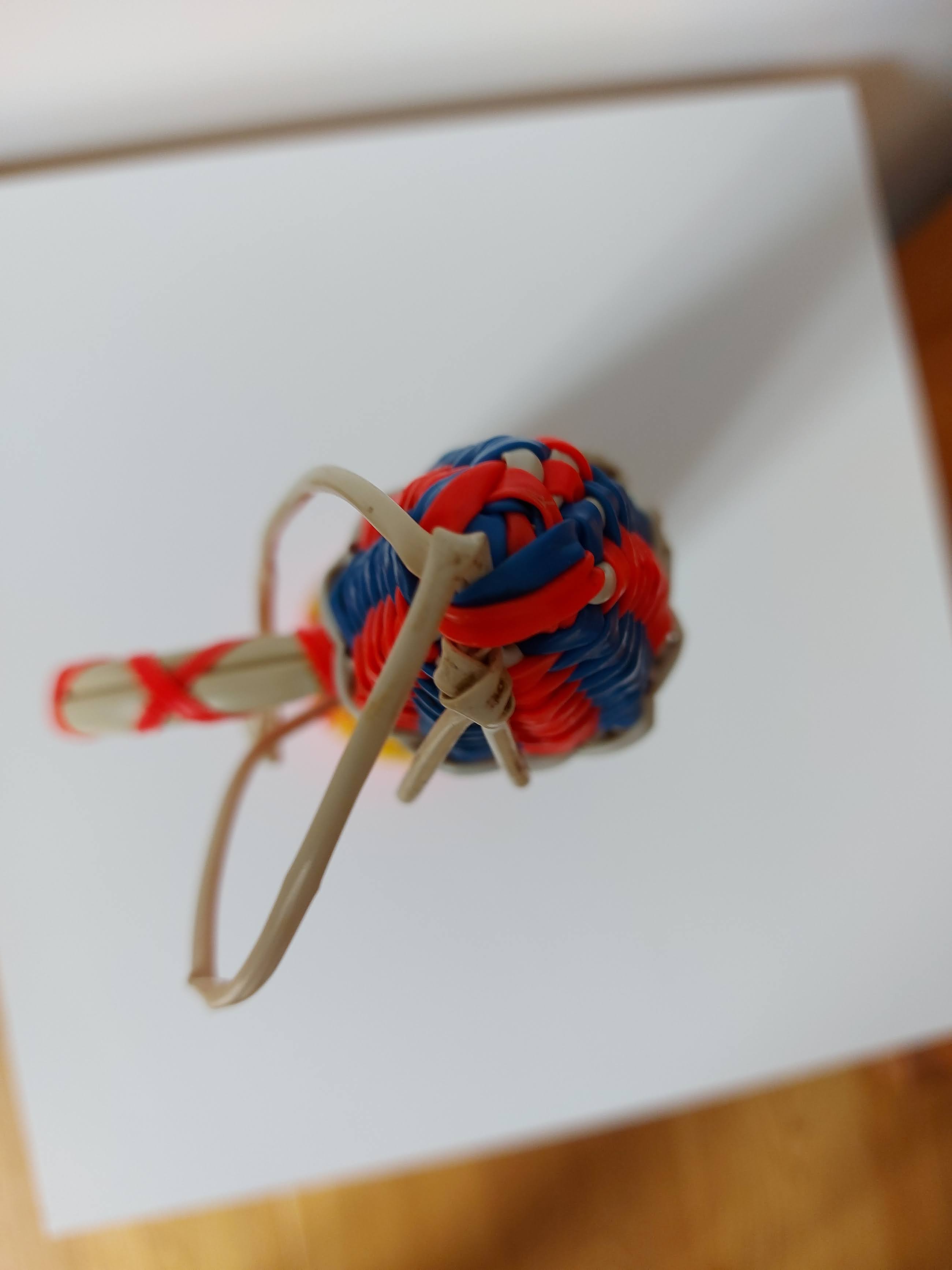 Vintage scoubidou bottle