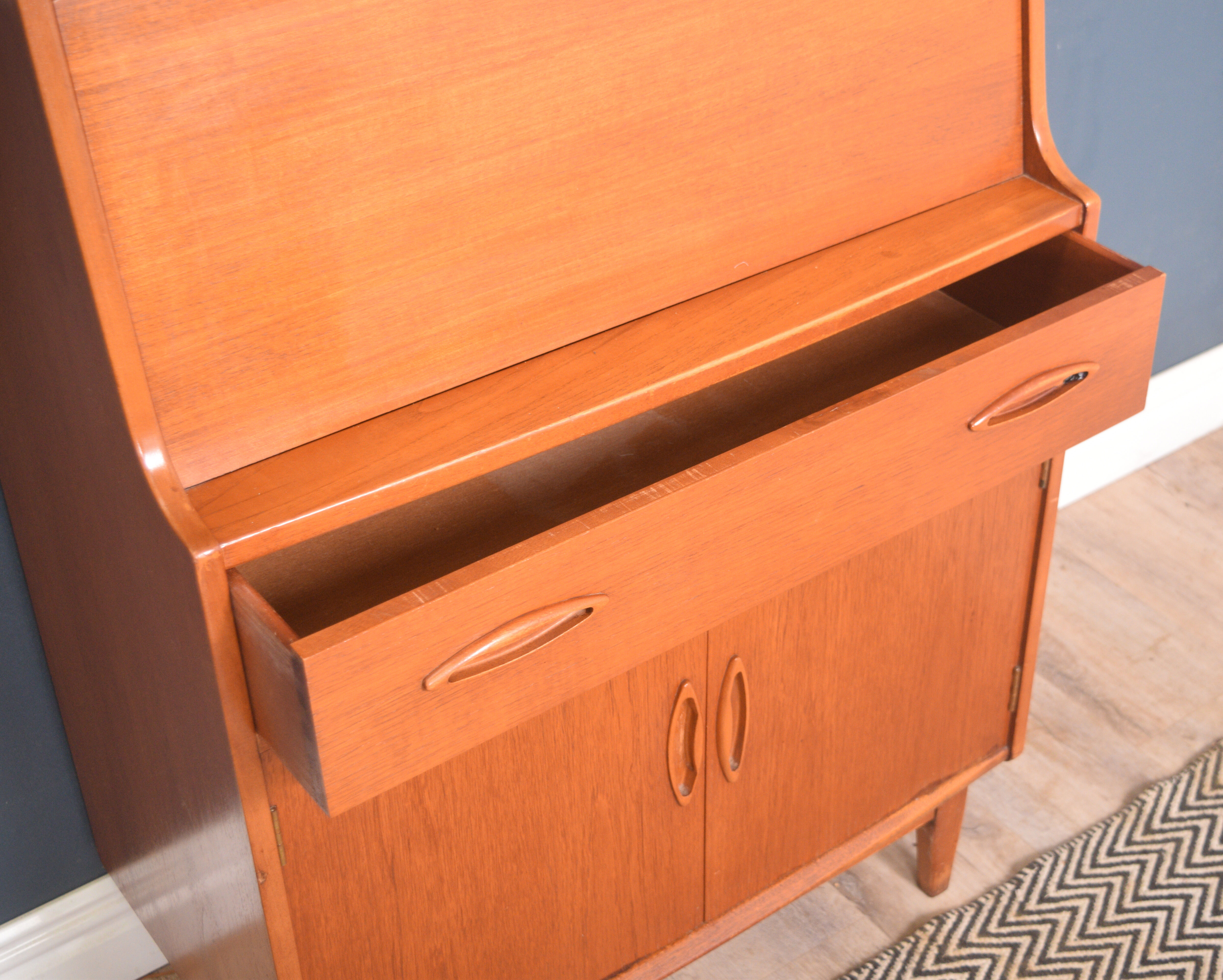 Restored Teak 1960s Jentique Bureau Desk