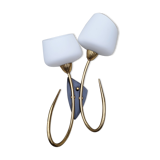 Double fire wall lamp, Arlus house, vintage, 50s