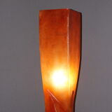 Orange fiberglass floor lamp design