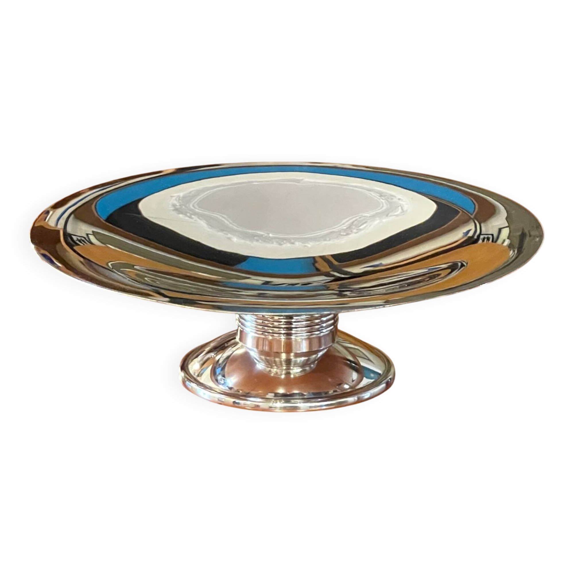 Christofle Alfenide ,coupe  d’époque art déco Luc lanel