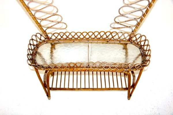 Jardinière en rotin Suède 1960