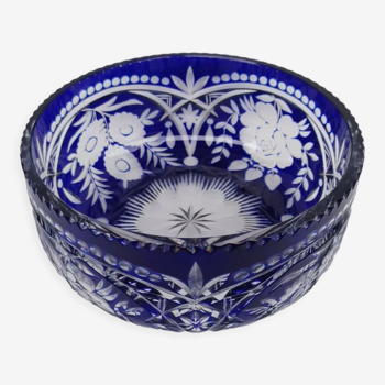 Saint Louis crystal salad bowl, early 20th century