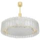 1 of 2 Stunning Murano Glass Tubes Ceiling Light by Doria, Germany, 1960s
