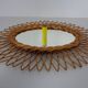 Italian Rattan Mirror, 1960s