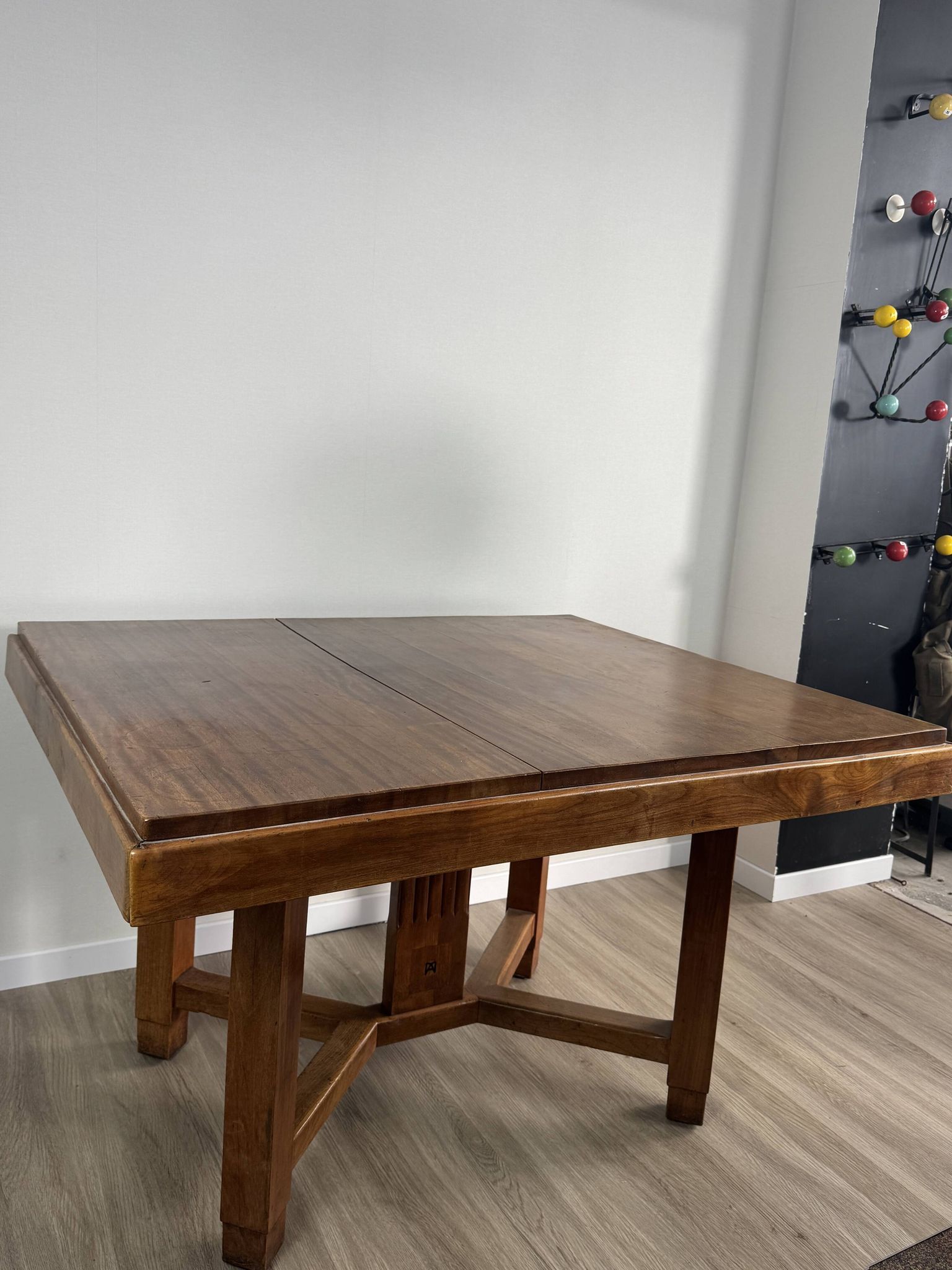 Art Deco dining table — Stamped Maurice Alet (1925–1935)