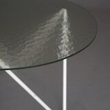 Table basse ronde minimaliste hollandaise. Années 1950