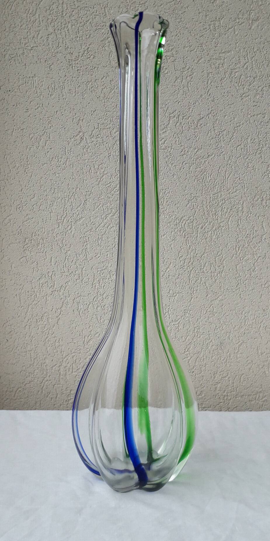 Murano glass soliflore vase