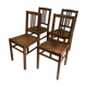 Ensemble de 4 chaises "ELF Indislocables" vintage 50's