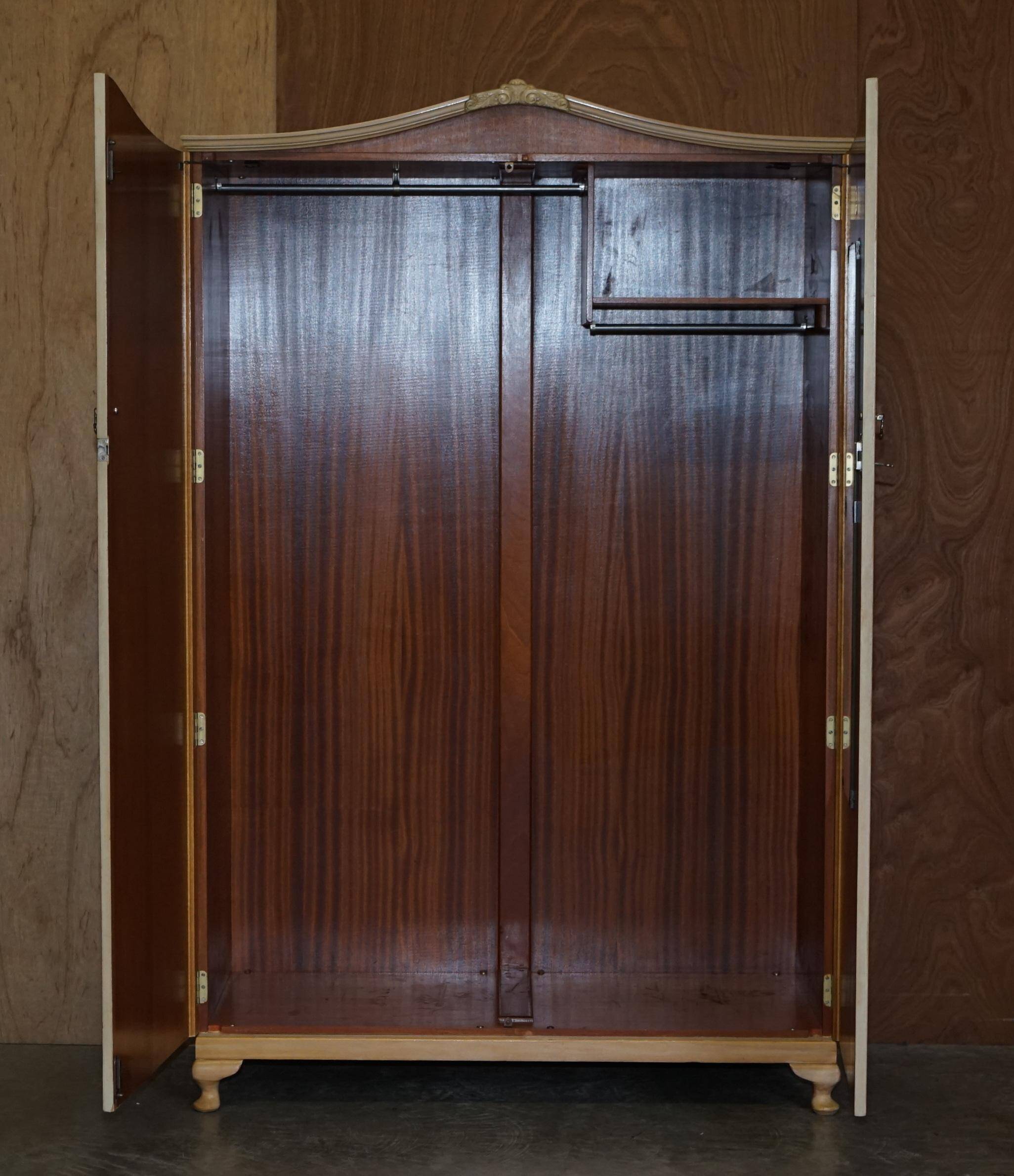 Light walnut wardrobe from the 1940s - Walnut Works