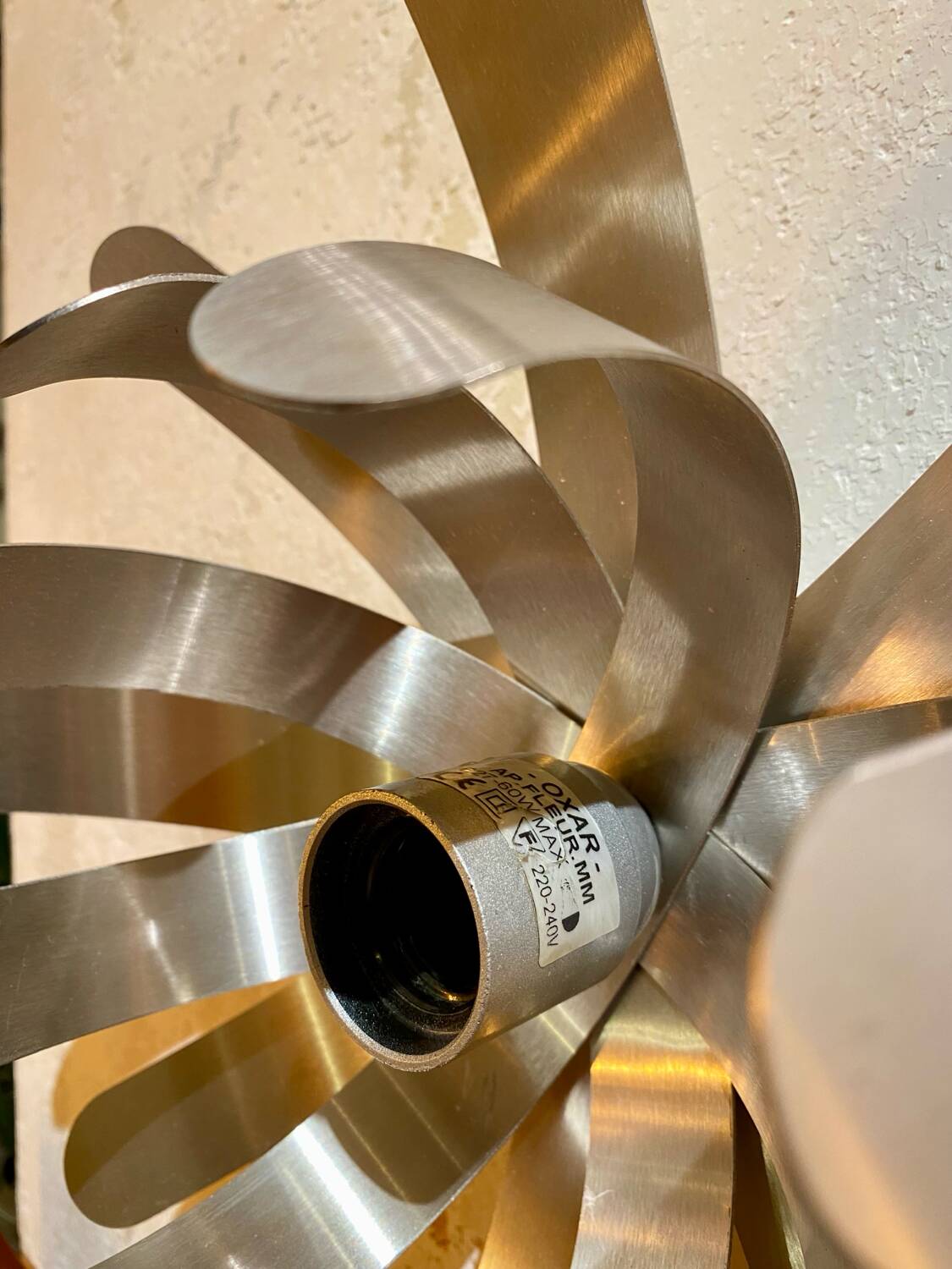 Pair of “flower” wall lights for Oxam 1970 Michel Boyer