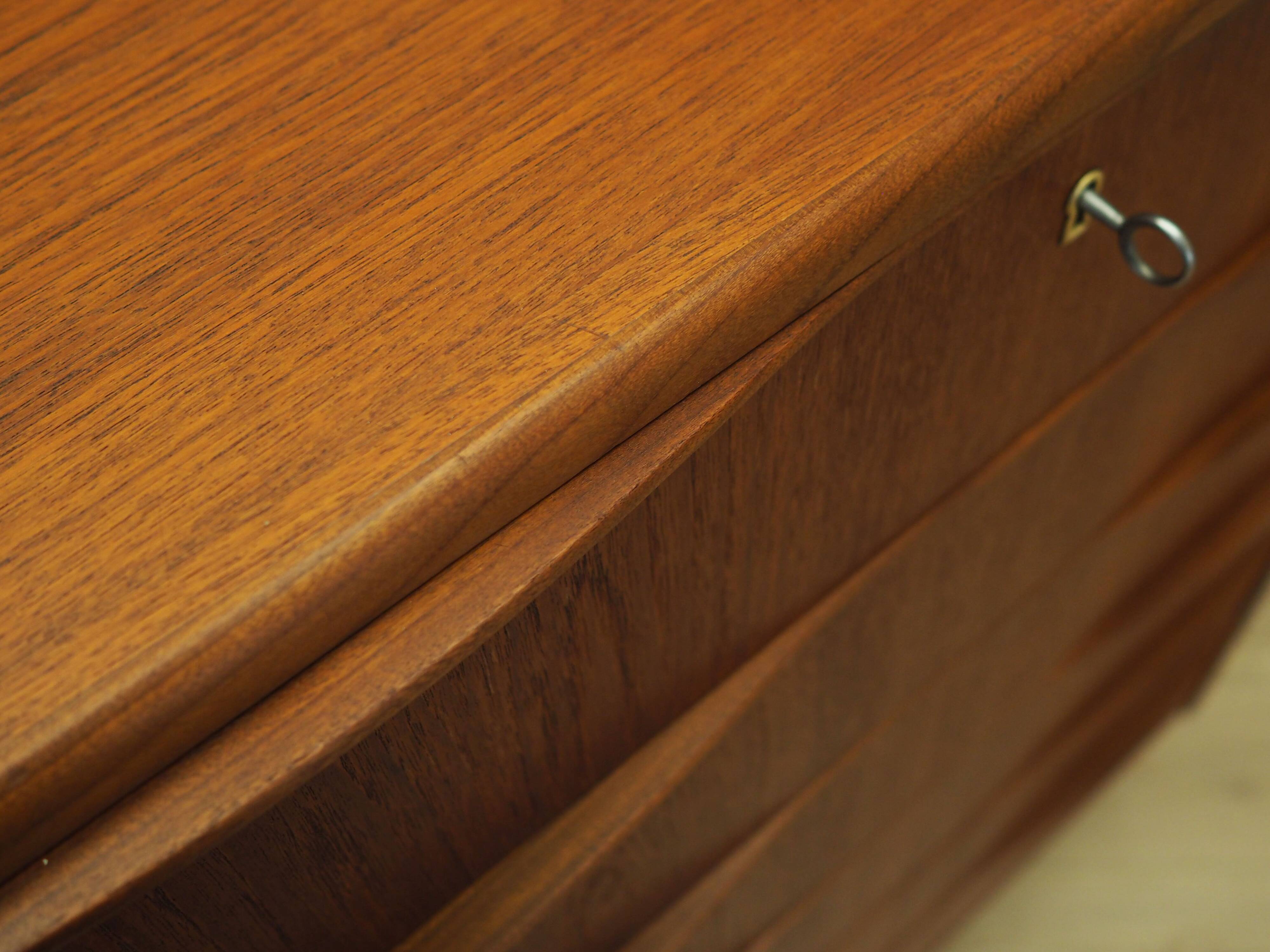 Teak chest of drawers, Danish design, 1970s, production: Denmark