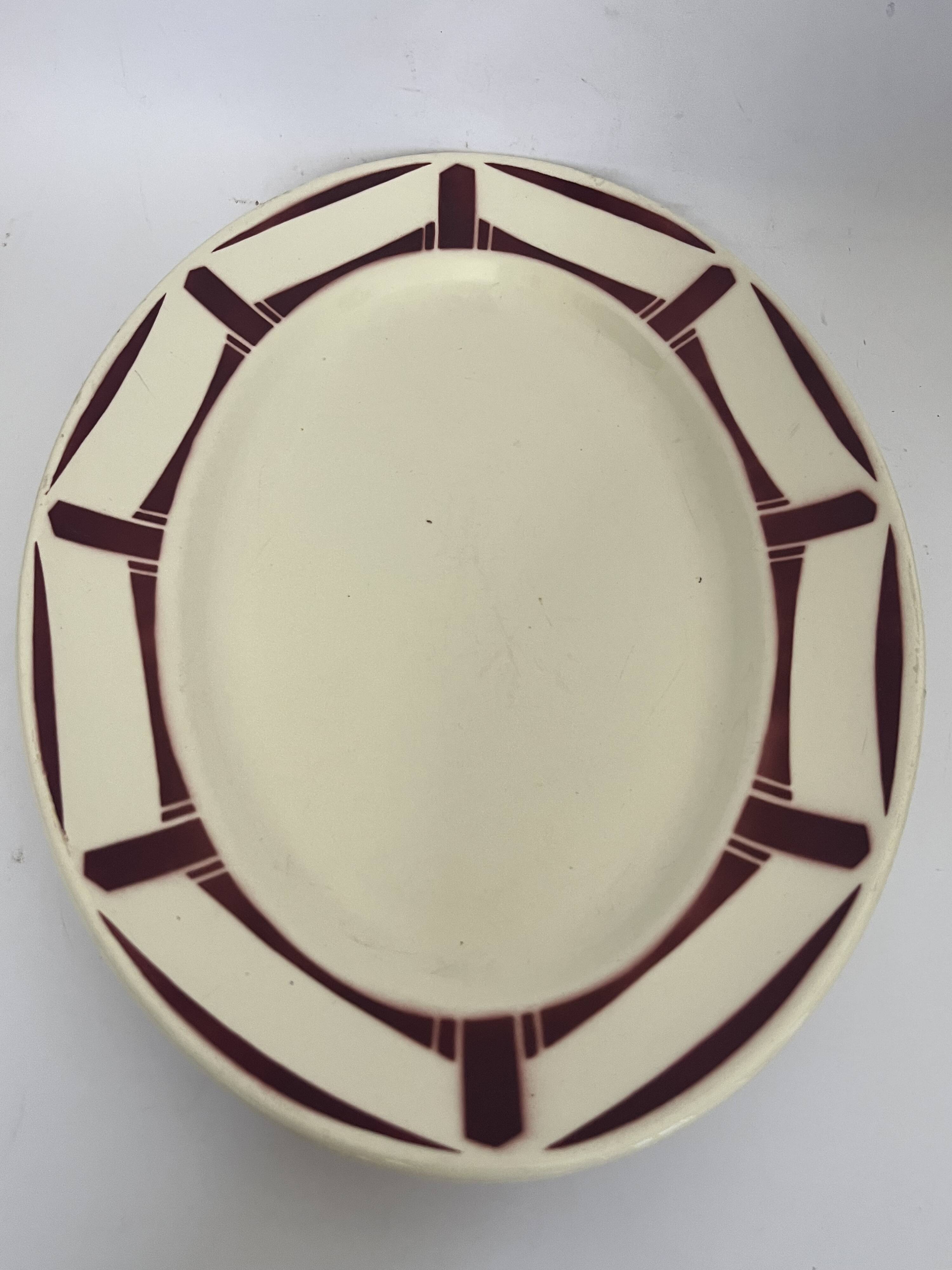 Plat et saladier - Badonviller, service Louise