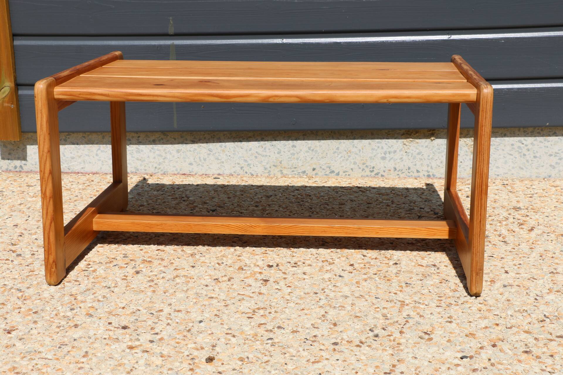 1960s pine coffee table