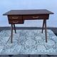 Bureau moderniste en bois à pieds compas 1950