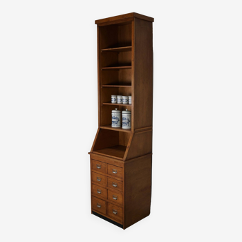 Dutch Oak Grocery Store / Apothecary Shop Cabinet, 1920/30s