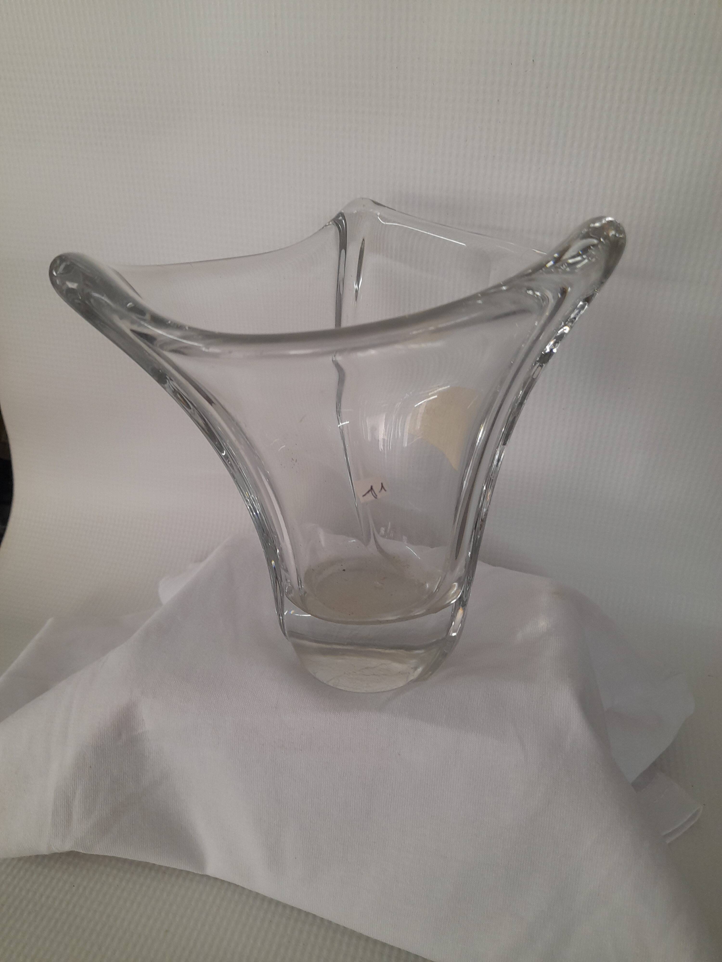 a crystal vase