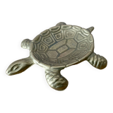 Vintage brass turtle pocket emptier