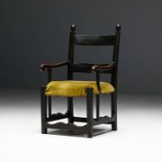 Rustic Folk Art Armchair, France, 19th Century