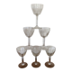 Set of 6 engraved wine glasses