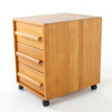Danish chest of drawers - on wheels - mid century modern design