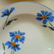 Set de 6 assiettes creuses en faience Vintage Décor de bleuets
