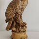 Statue d'aigle en plâtre vintage