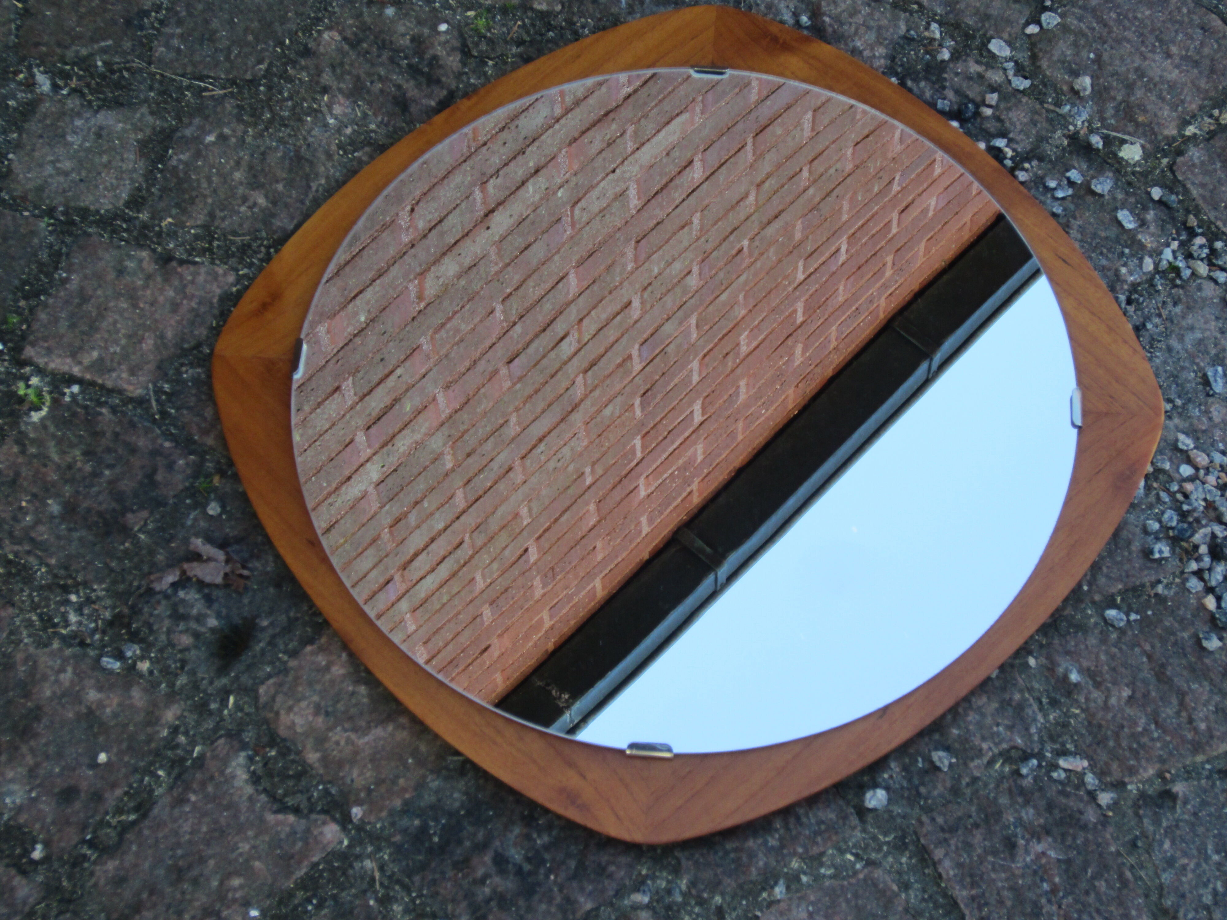 Scandinavian mirror in teak