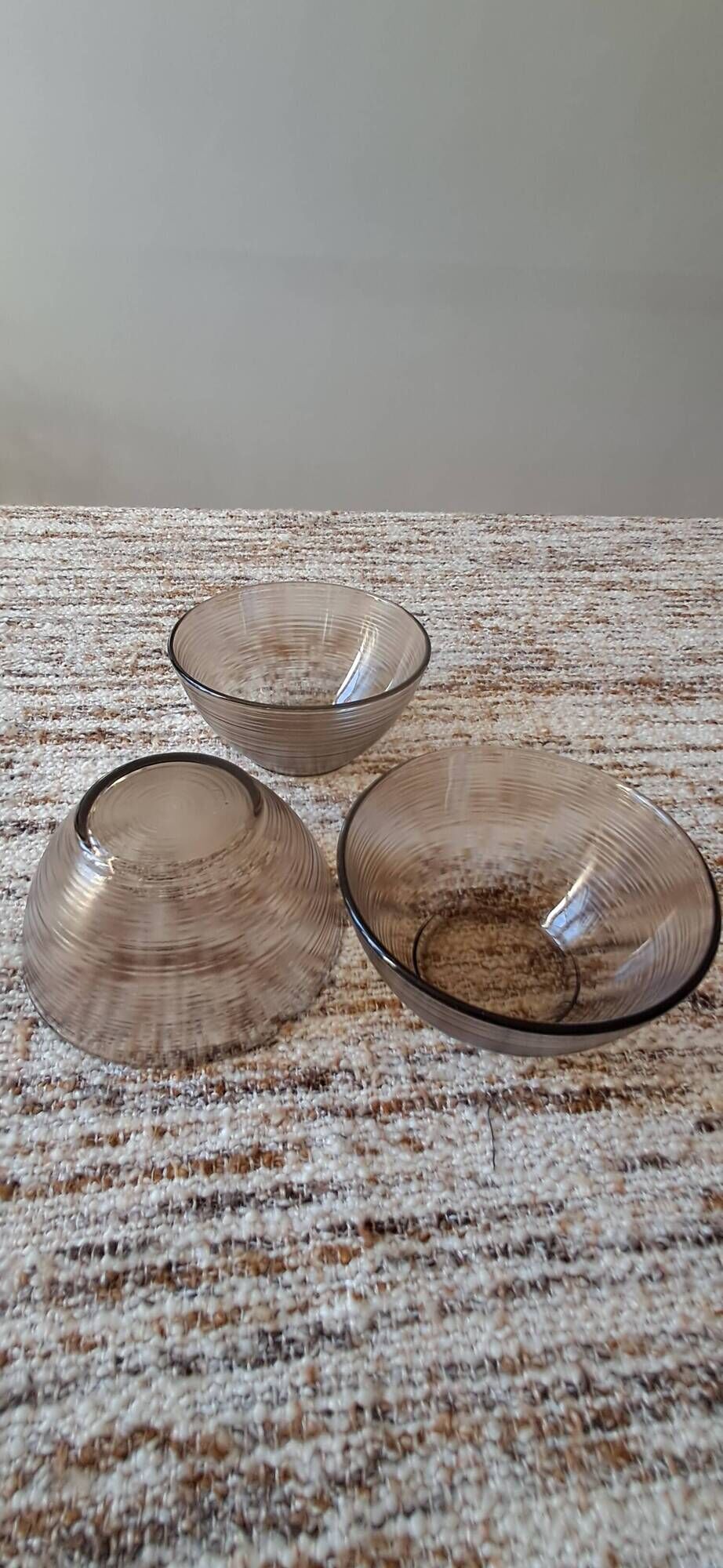 Lot de 3 bols texturés vintage