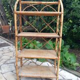 Rattan shelf