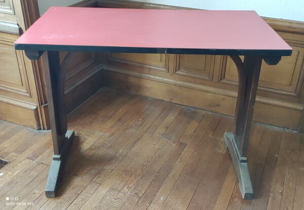 Ancienne table de bistrot lahure nantes