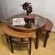 Mid century retro vintage teak trinity coffee table by nathan 1960.
