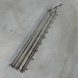 Art Deco wall coat rack with 10 hooks