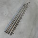 Art Deco wall coat rack with 10 hooks