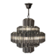 Lustre XL suspension verre fumé gris