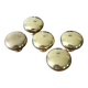 5 polished brass furniture knobs