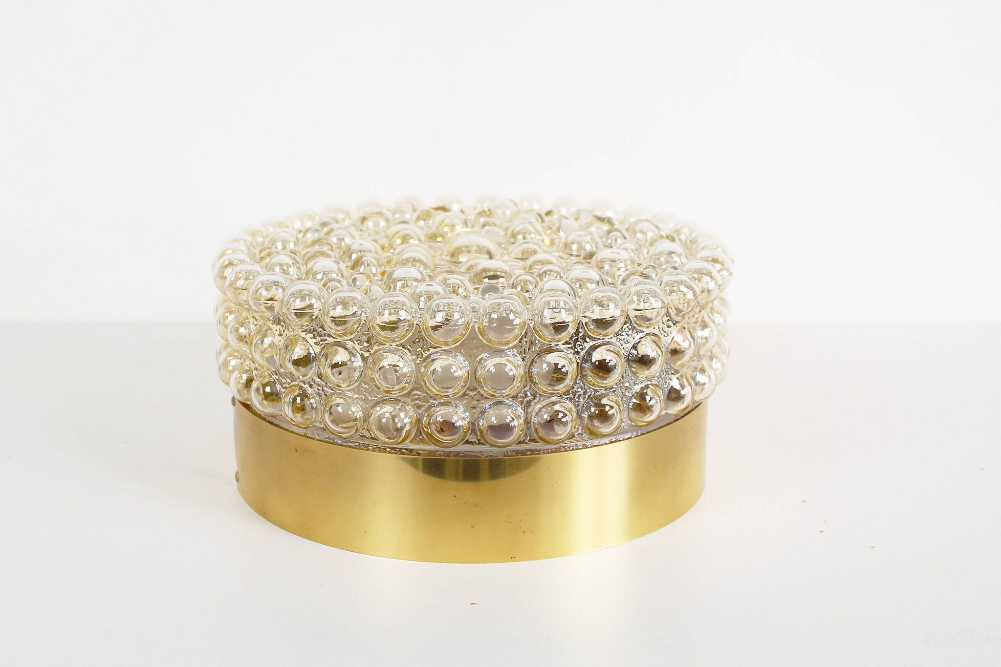 Stunning (26cm) glass bubble flush mount light by Helena Tynell for Glashut