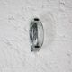 Crystal and steel wall light, Italy, 1960s.