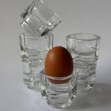 6 Joe Colombo glass egg cups