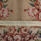 Tapis floral beige tissé à la main - 76x183cm
