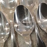 12 silver-plated coffee spoons, Christofle Vendome, 13.6 cm
