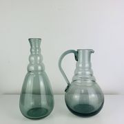 Pair of Daum Nancy carafes, Art Deco