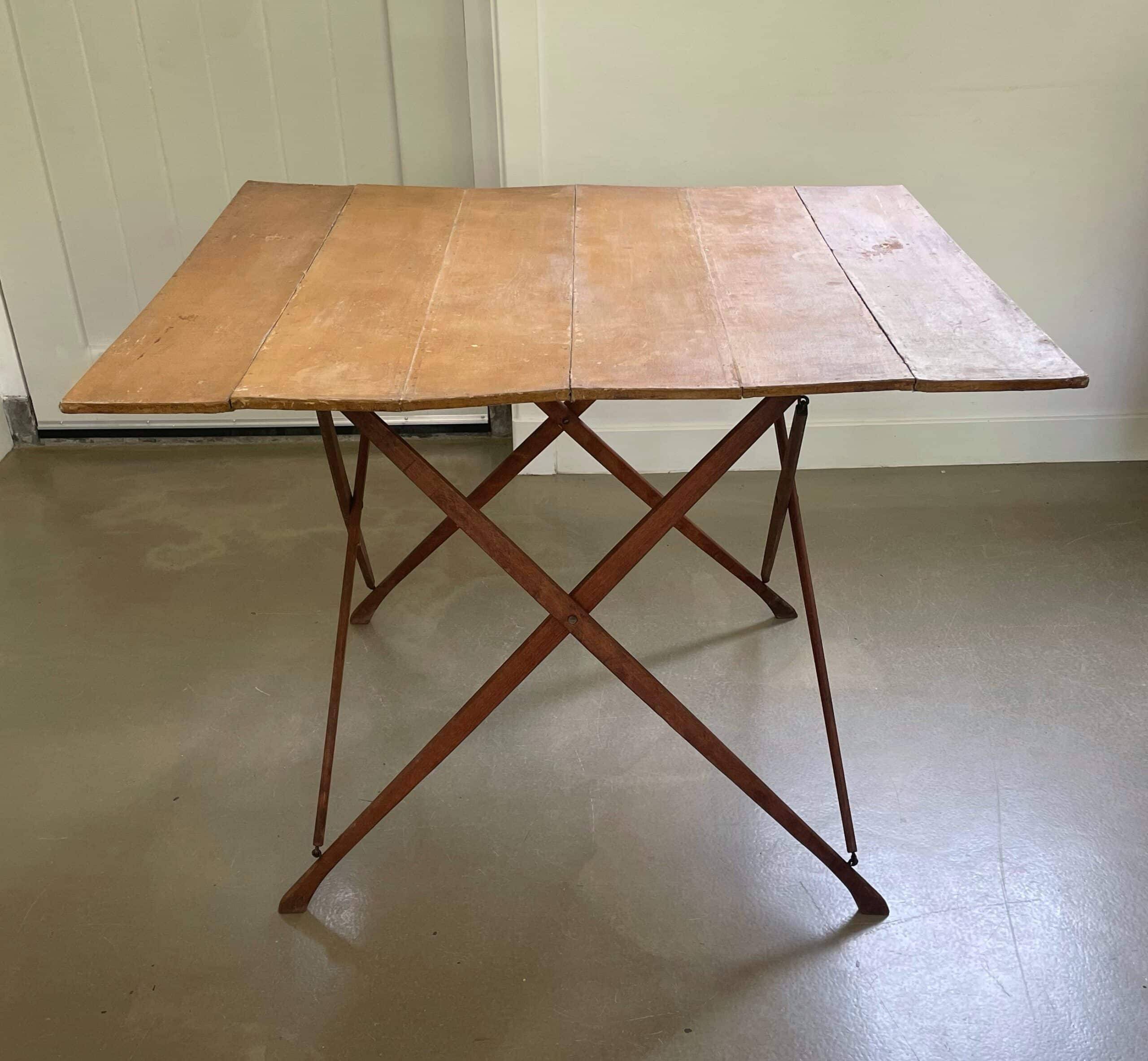 Authentic French outdoor terrace set, 5 chairs and table