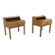 Set of 2 Scandinavian teak bedside tables, Sweden, 1960.