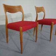 Set of Danish Oak Dining Chairs, 1960s