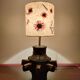 Old wheel hub lamp ~ brutalist art ~ 50's ~ france