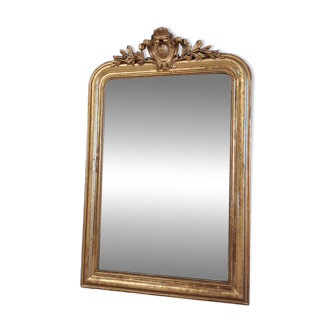Louis Philippe mirror with pediment 148 x 95