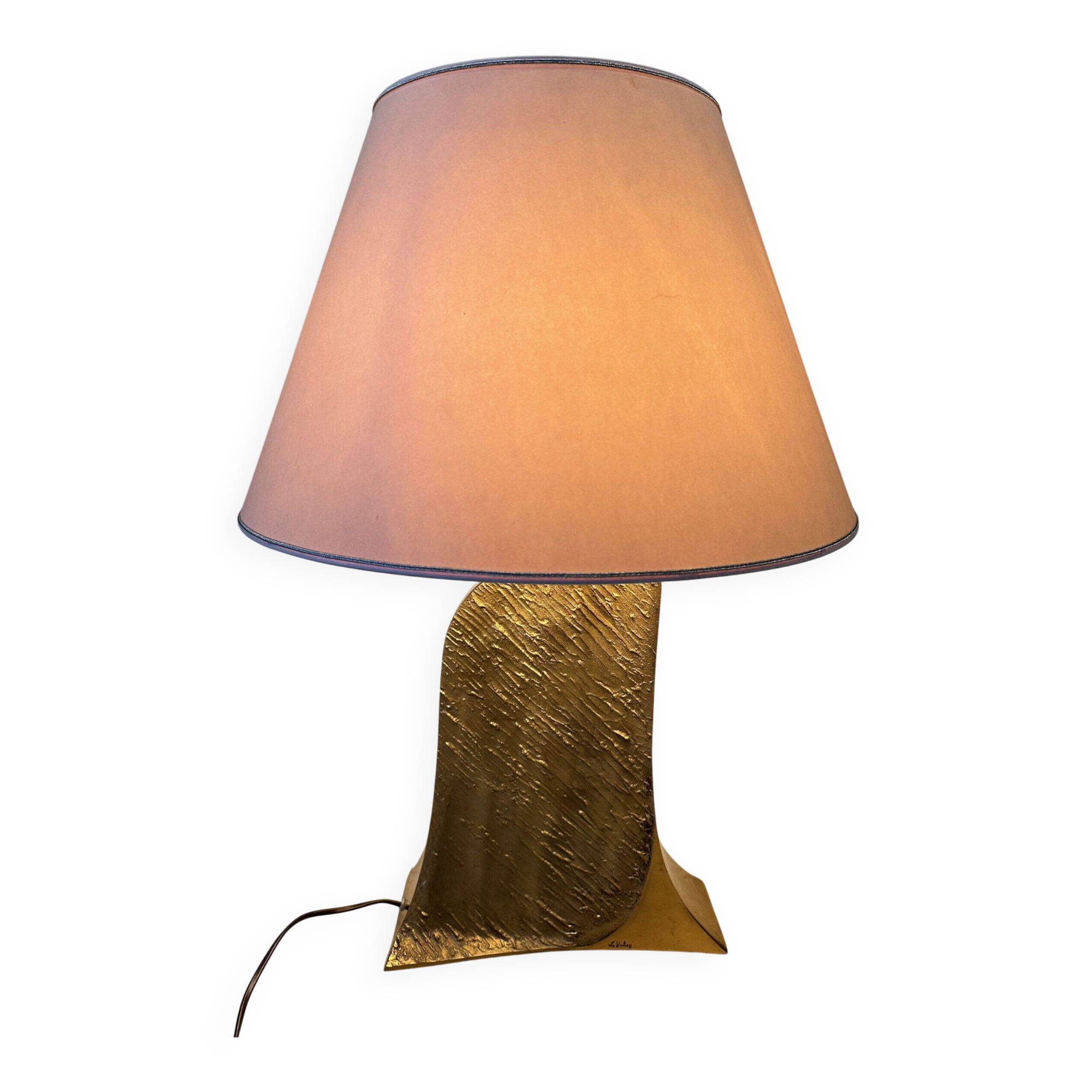 Vintage Hollywood Regency table lamp – signed