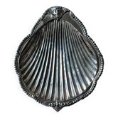 Plat coquille en métal argenté